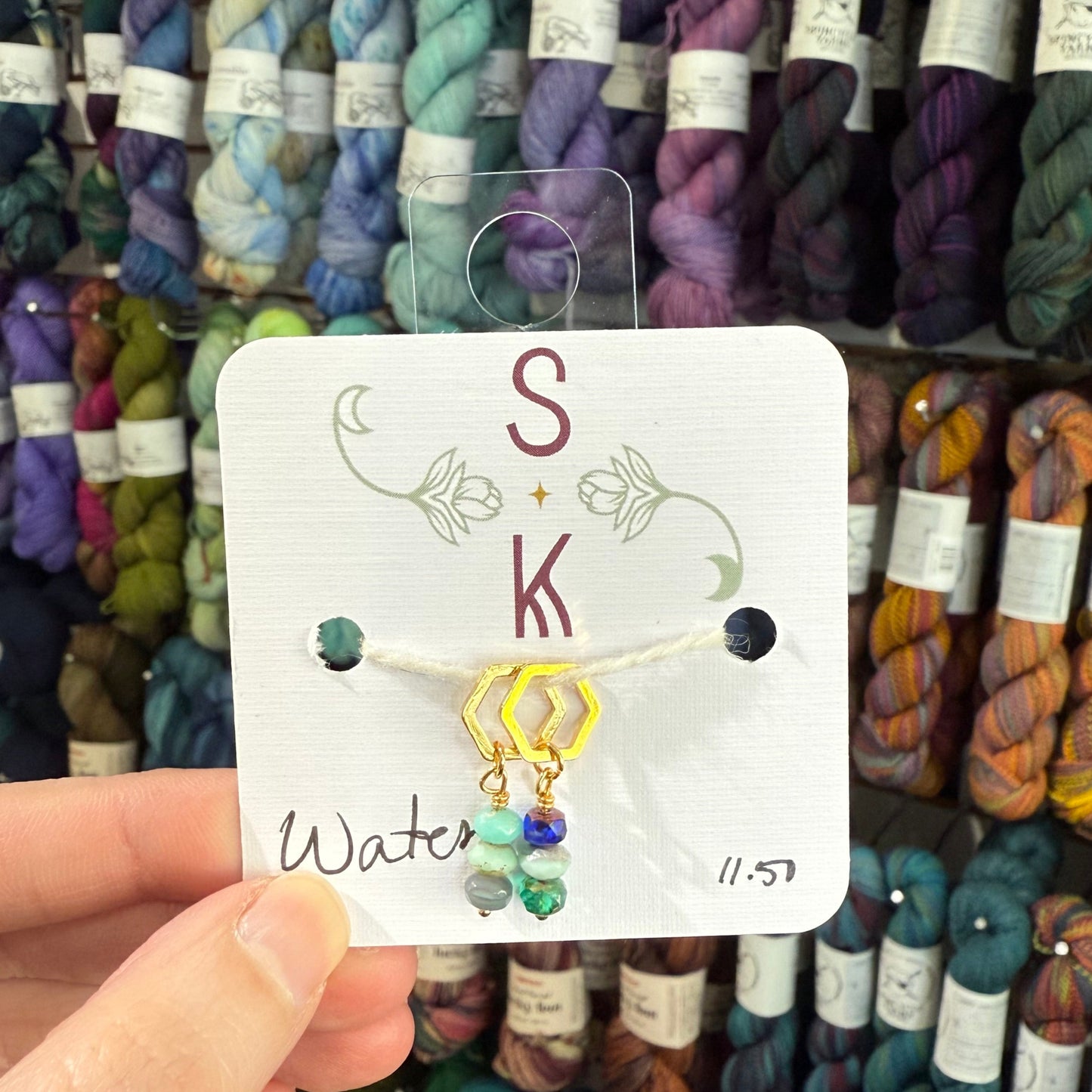 Water and Fire Stitch Markers by Sassafras Knits