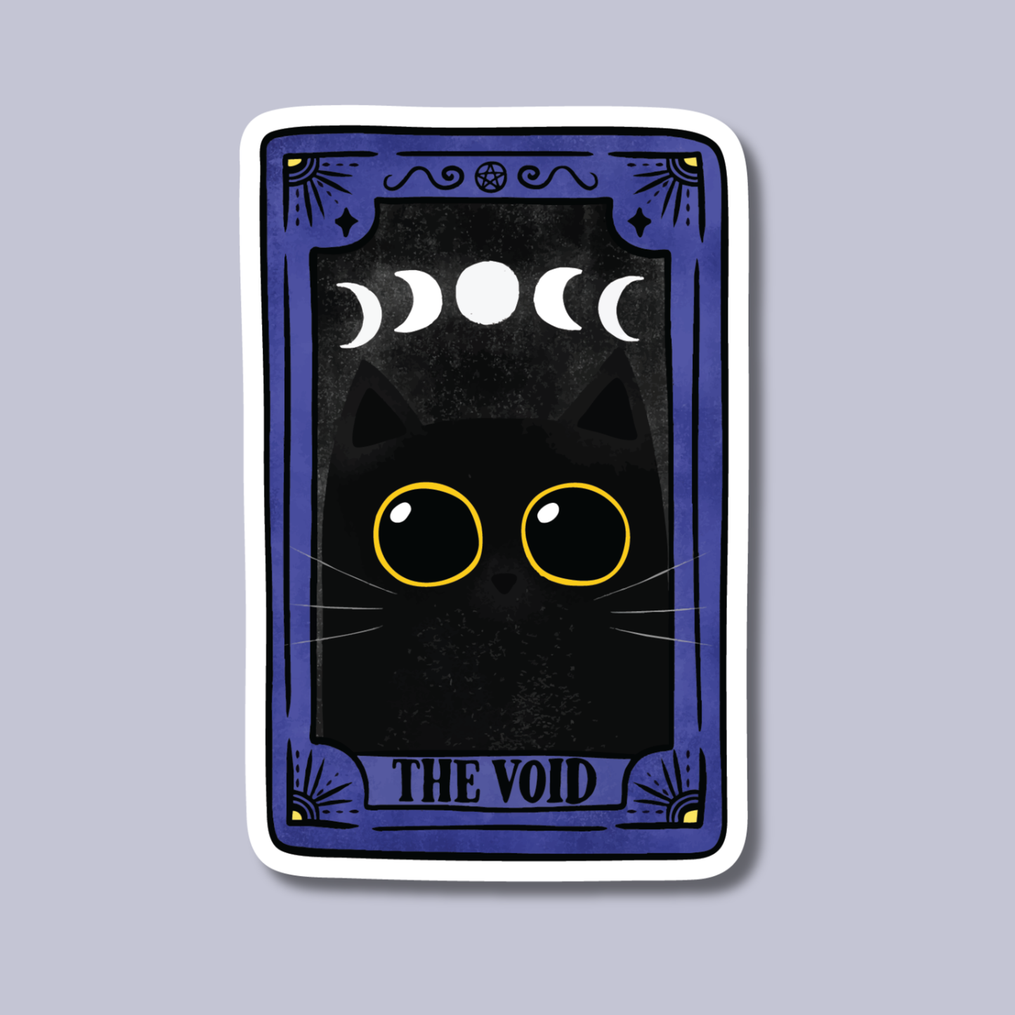 The Void Black Cat Tarot Card Sticker