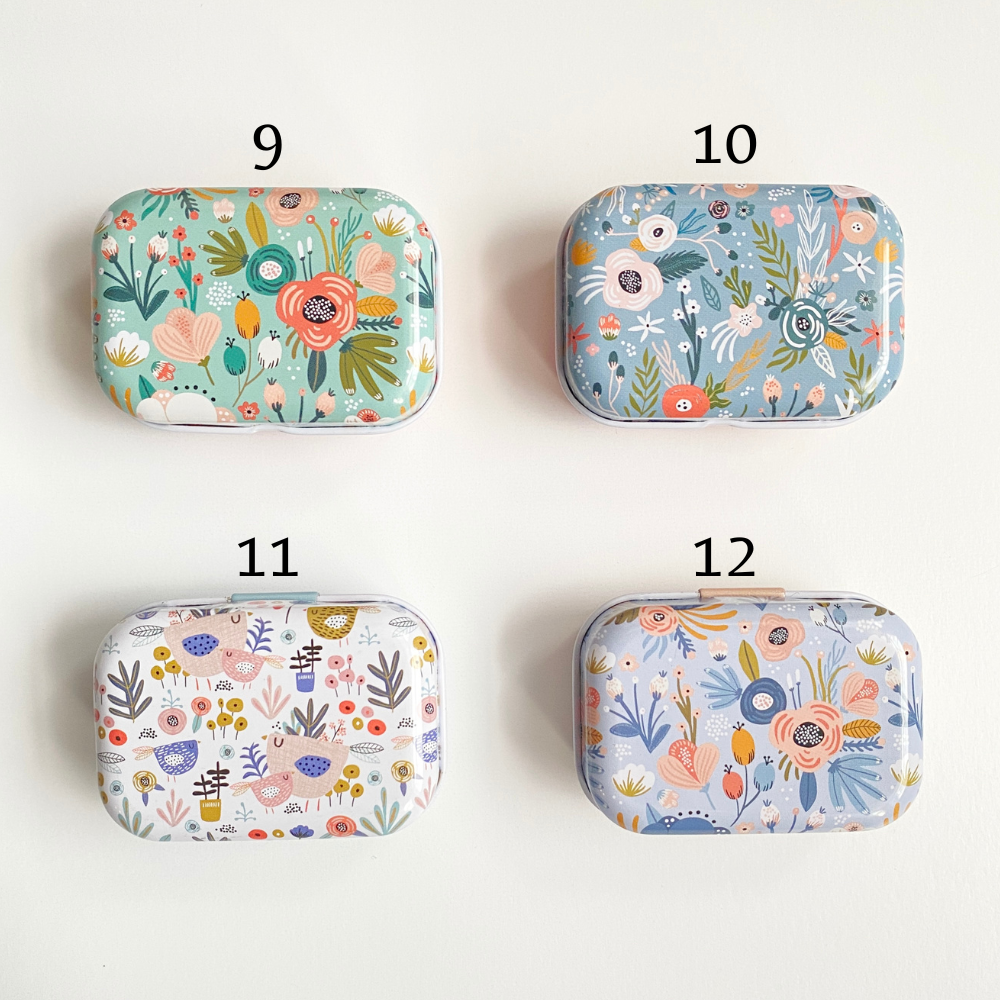 Modern Floral Magnetic Needle Case - #12