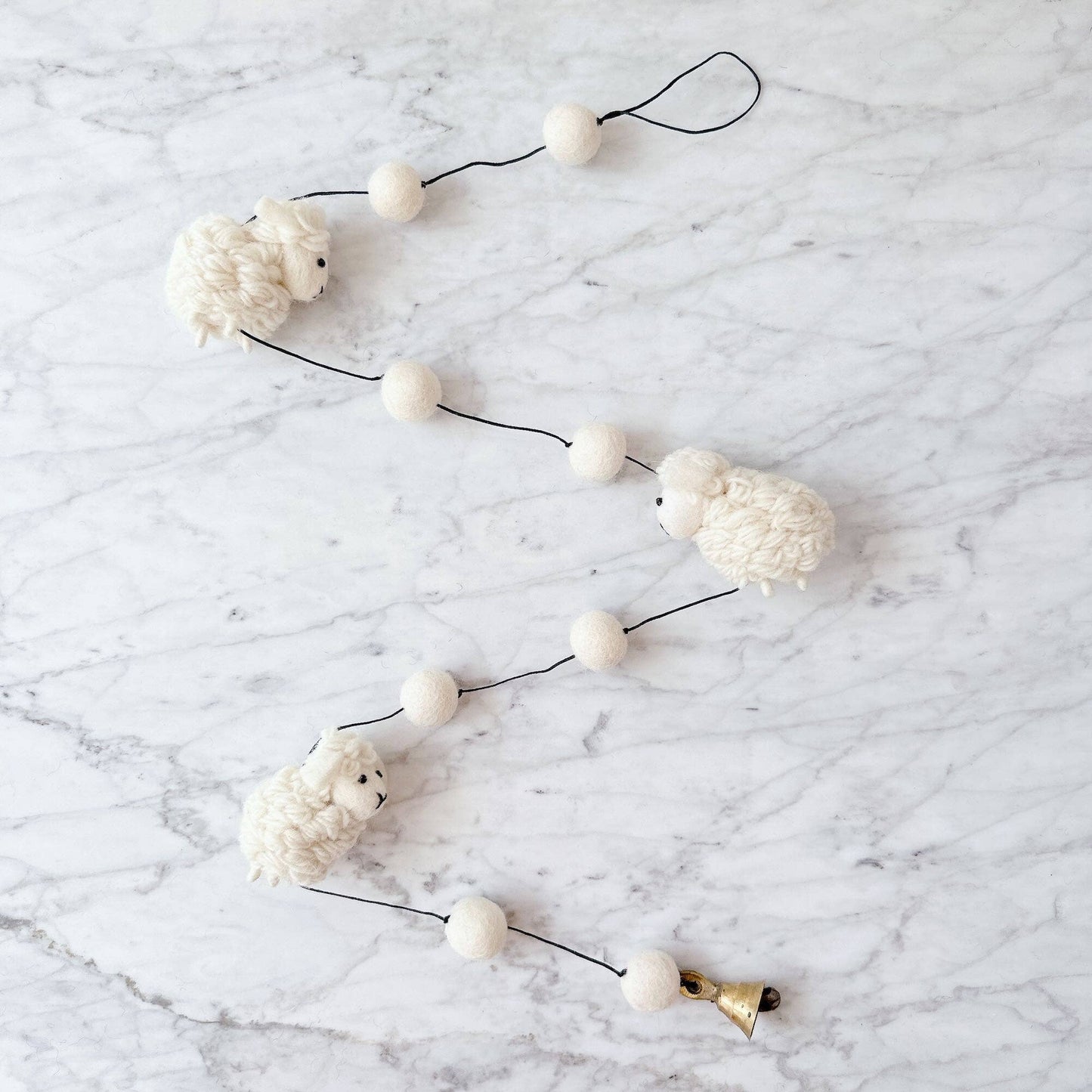 Felt Mini Sheep Garland