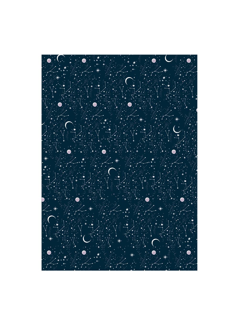 Moon and Stars wrapping paper rolls
