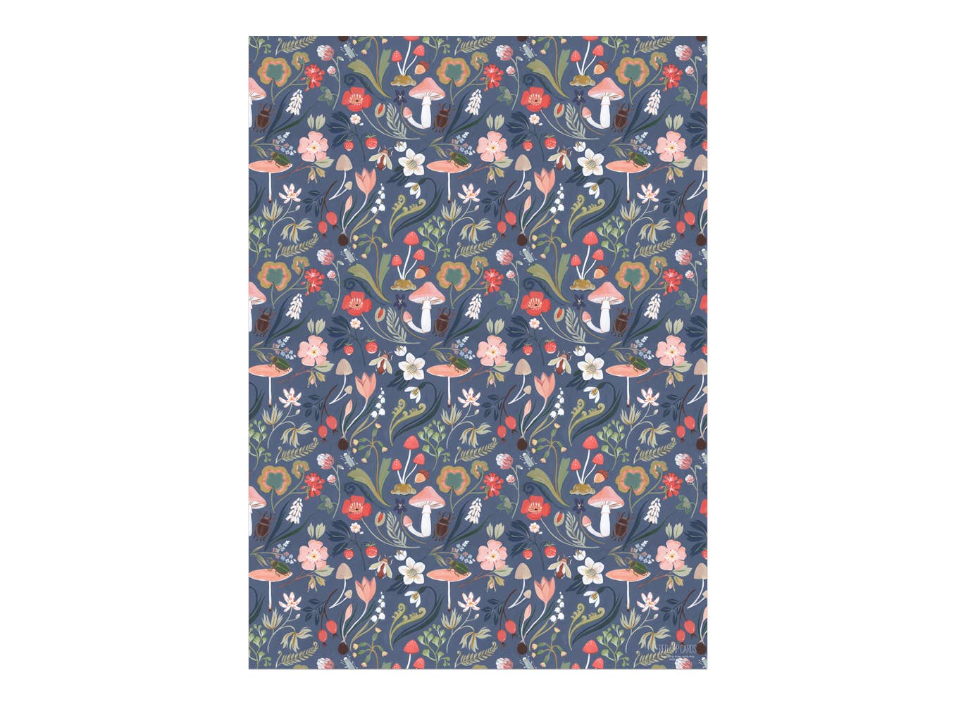 Forest Blue wrapping paper rolls