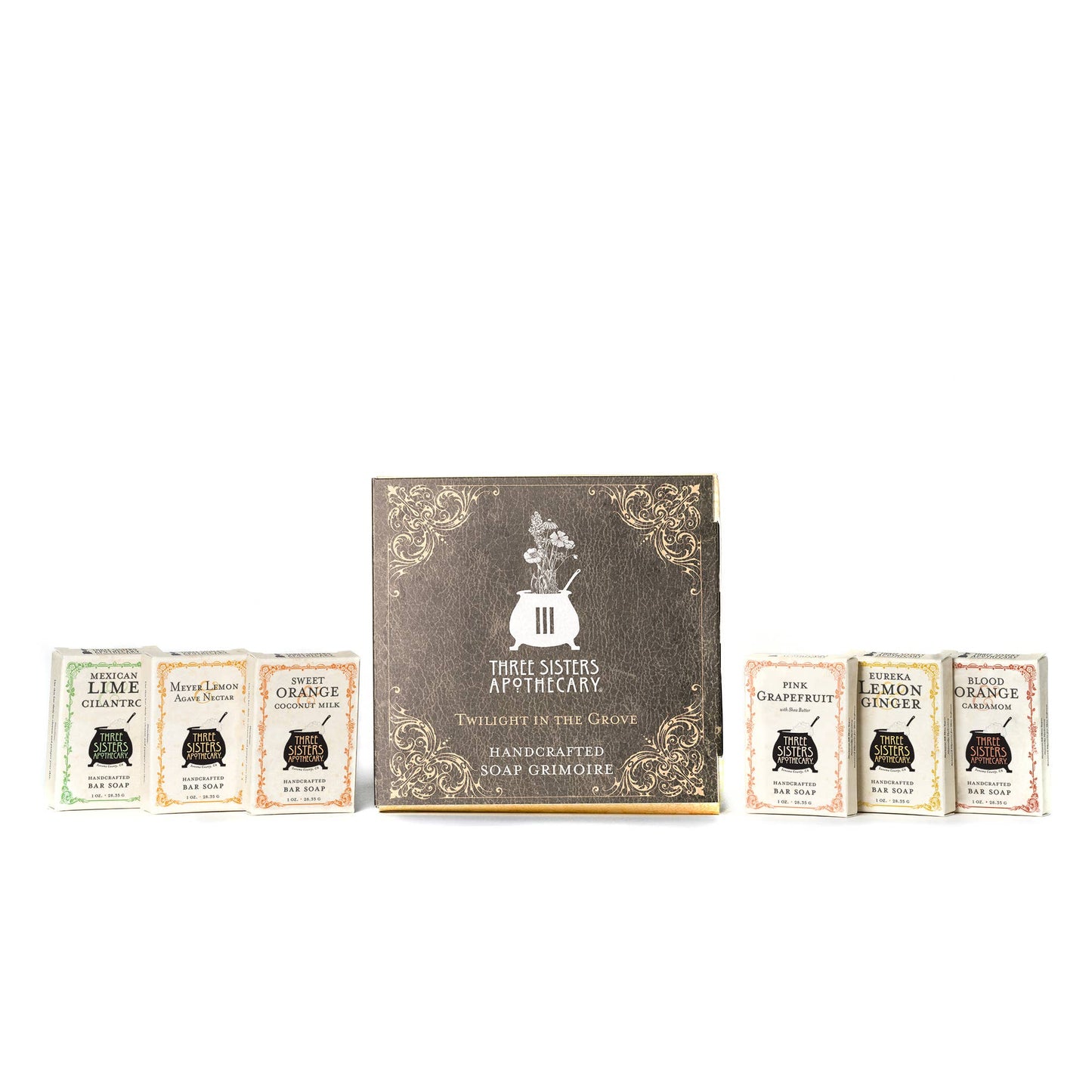 Soap Grimoires Mini Bar Soap Gift Set: Flowers in the Cauldron