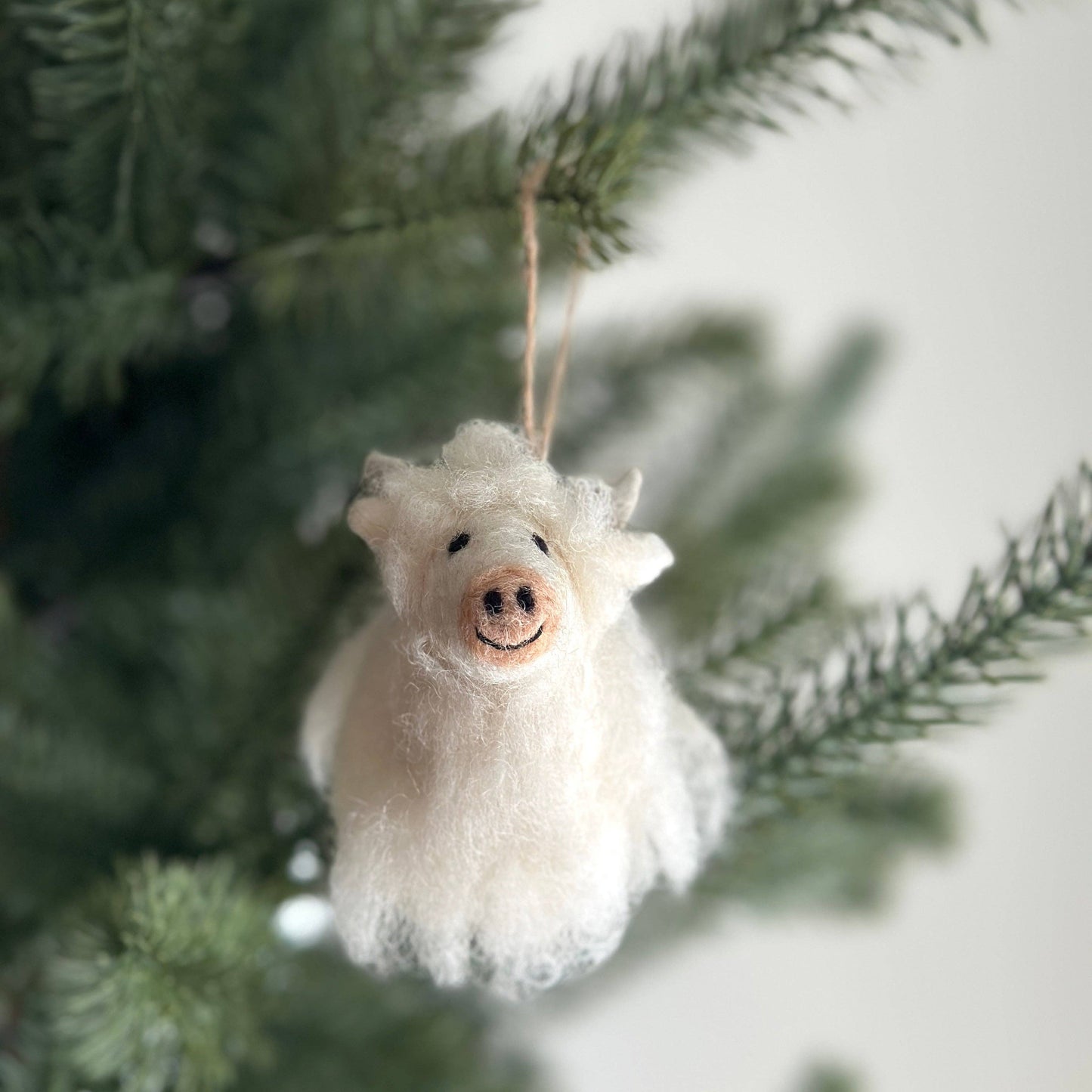 Highland Cow - Felt Hanging Ornament