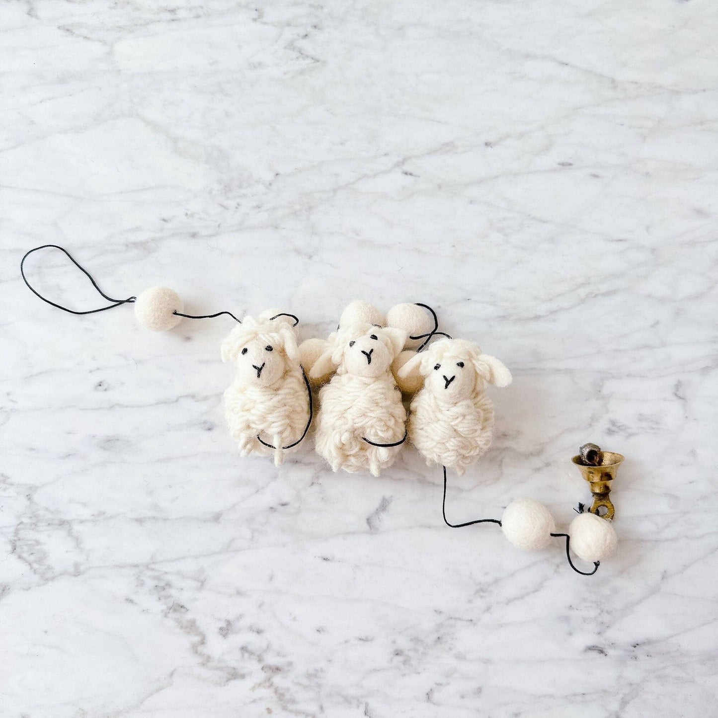 Felt Mini Sheep Garland
