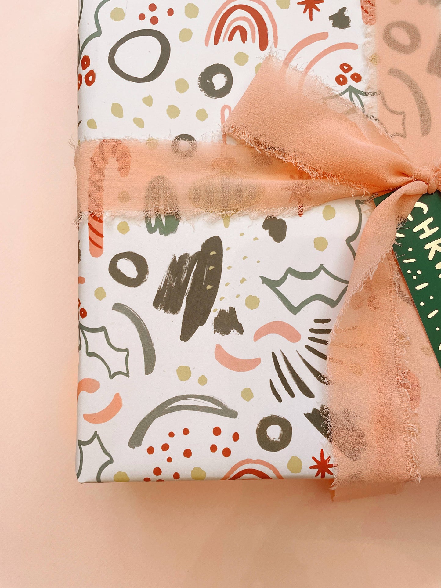Abstract Winter Solstice / Christmas Wrapping Paper - 3 Sheet Roll