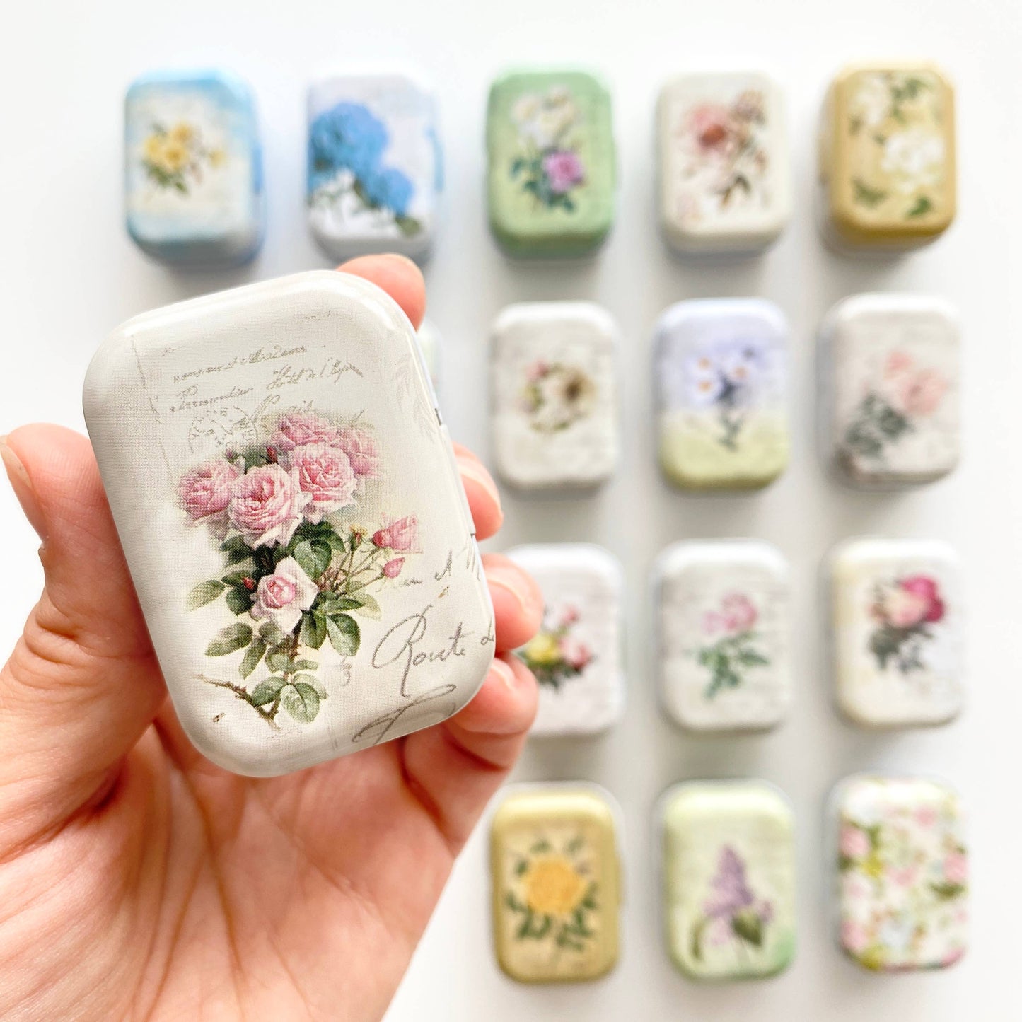 Floral Magnetic Needle Case - #10
