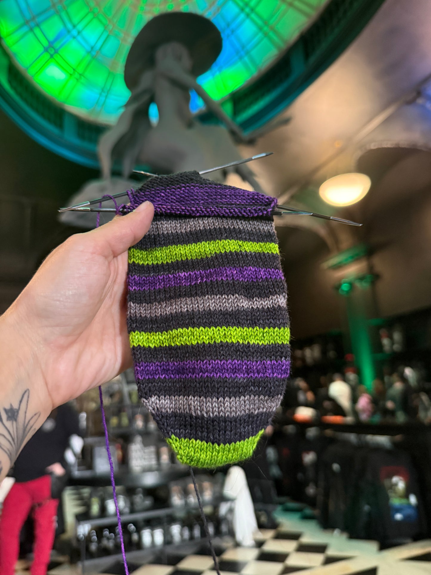 Witch, Please - Exclusive Self Striping Yarn by Valkyrie Fibers