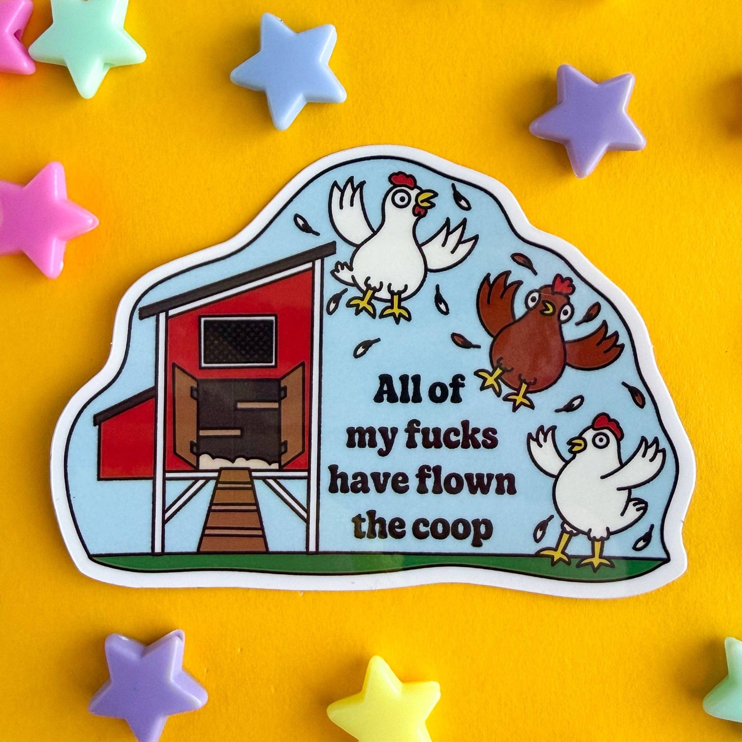 Flown the Coop Sticker