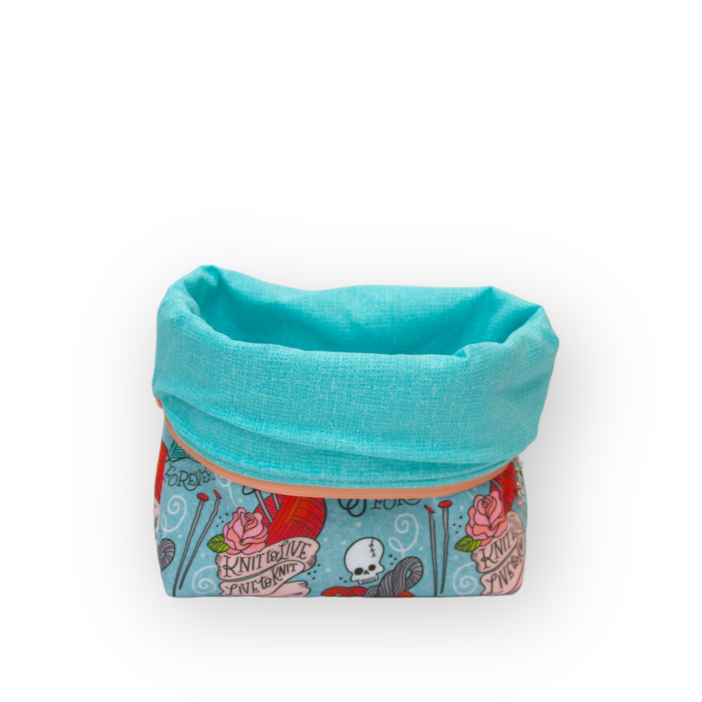 Knit to Live - Tall Wedge Project Bag by JessaLu