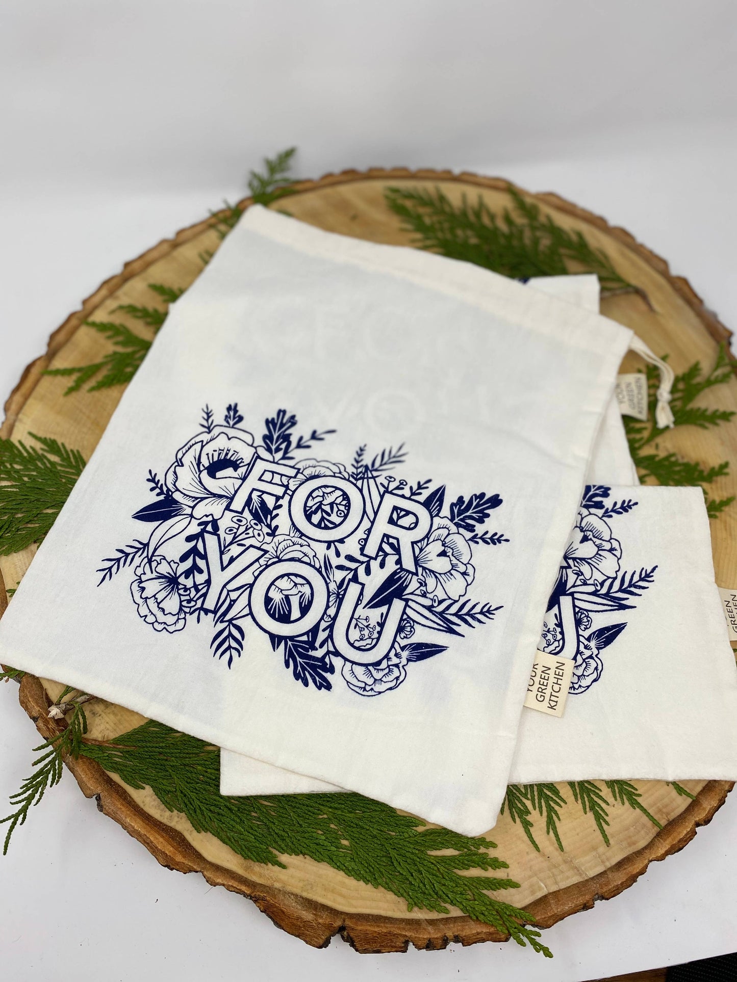 Floral For You Drawstring Reusable bag/ Gift Bag
