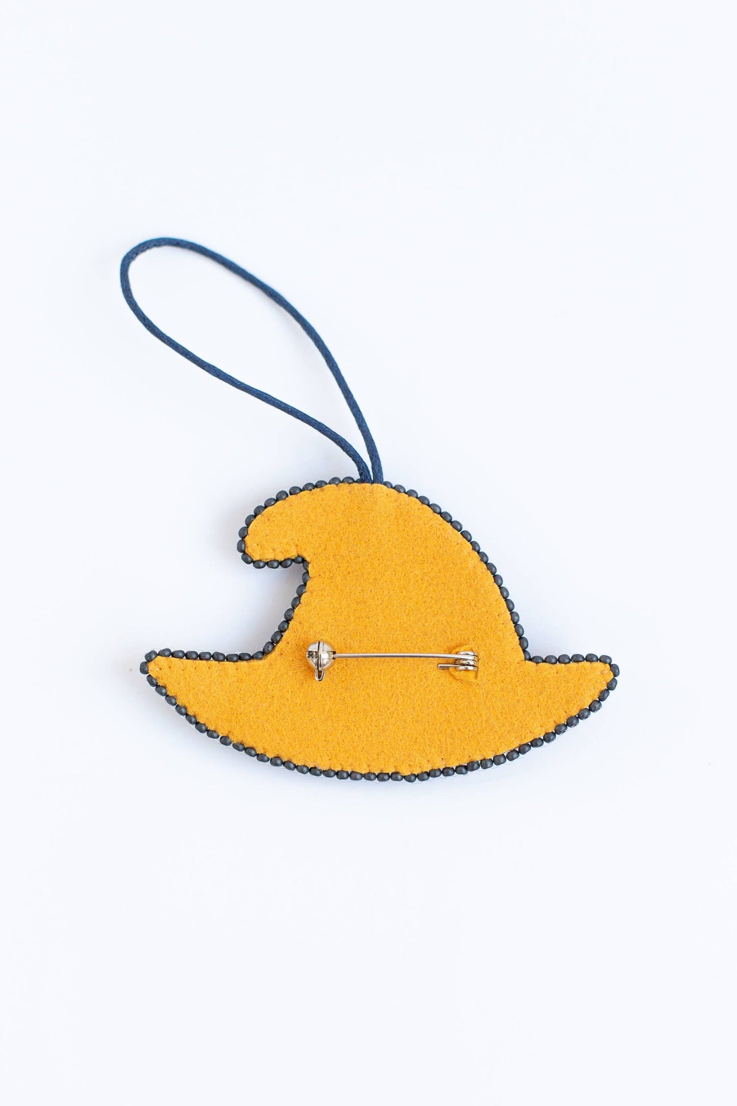 Witch Hat DIY Bead Embroidery Kit, Spooky Halloween Jewelry