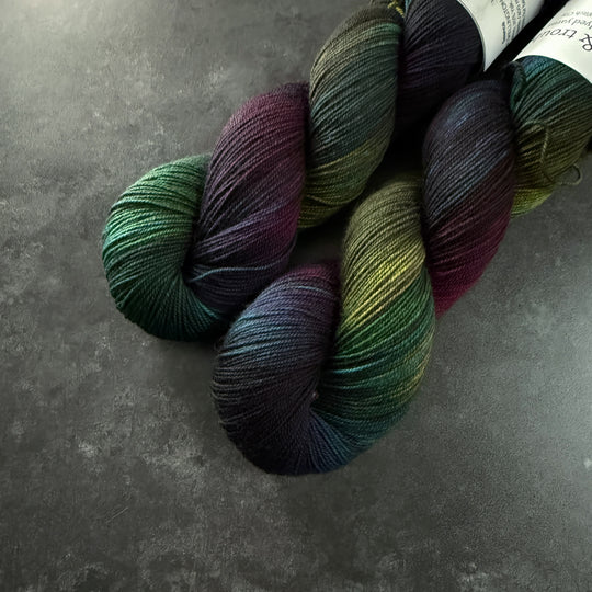 Toil & Trouble Yak Skellington - Merino Yak Sock