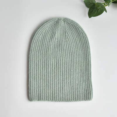 Mandarin Orange Cashmere & Wool blend 3-in-1 Knit Hat