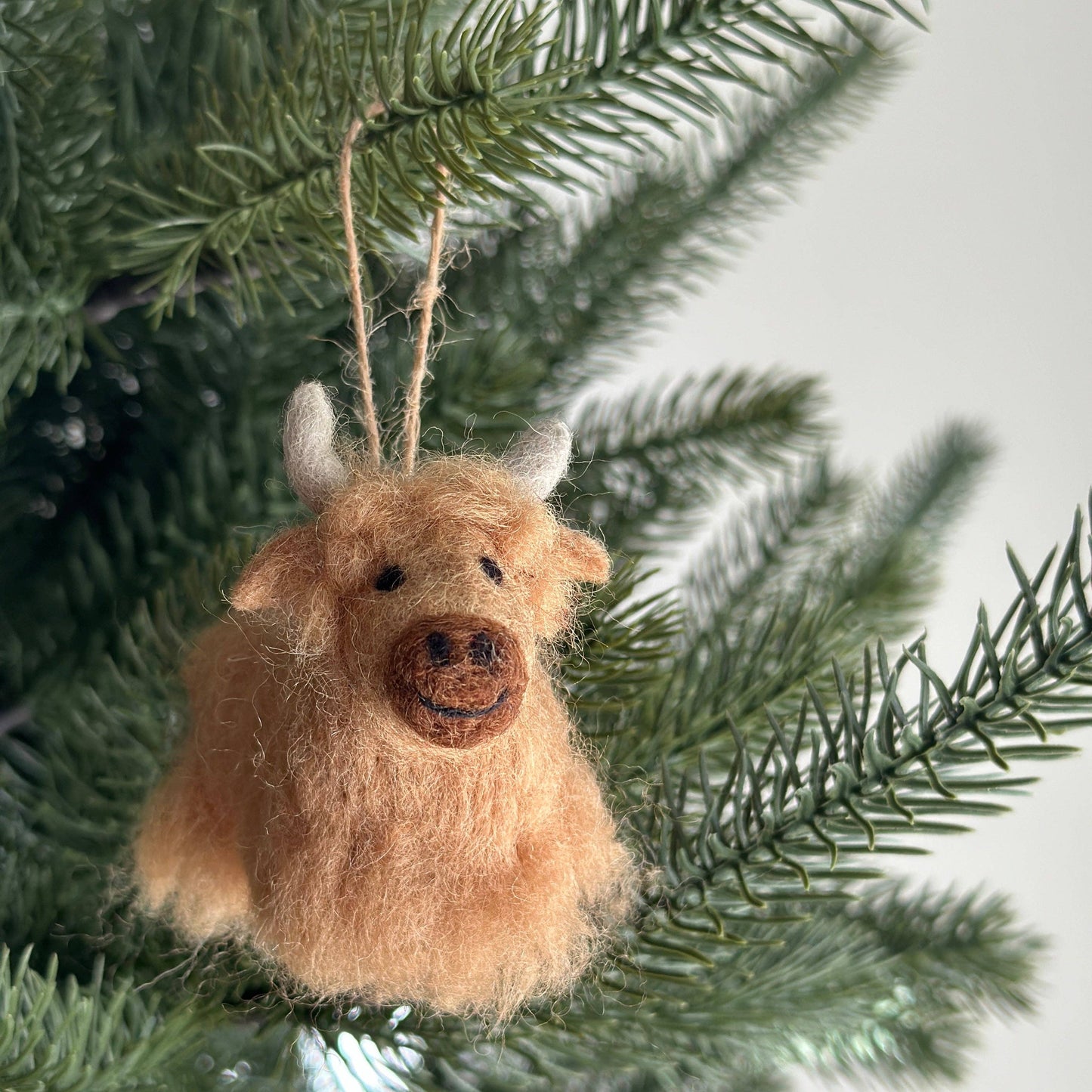 Highland Cow - Felt Hanging Ornament