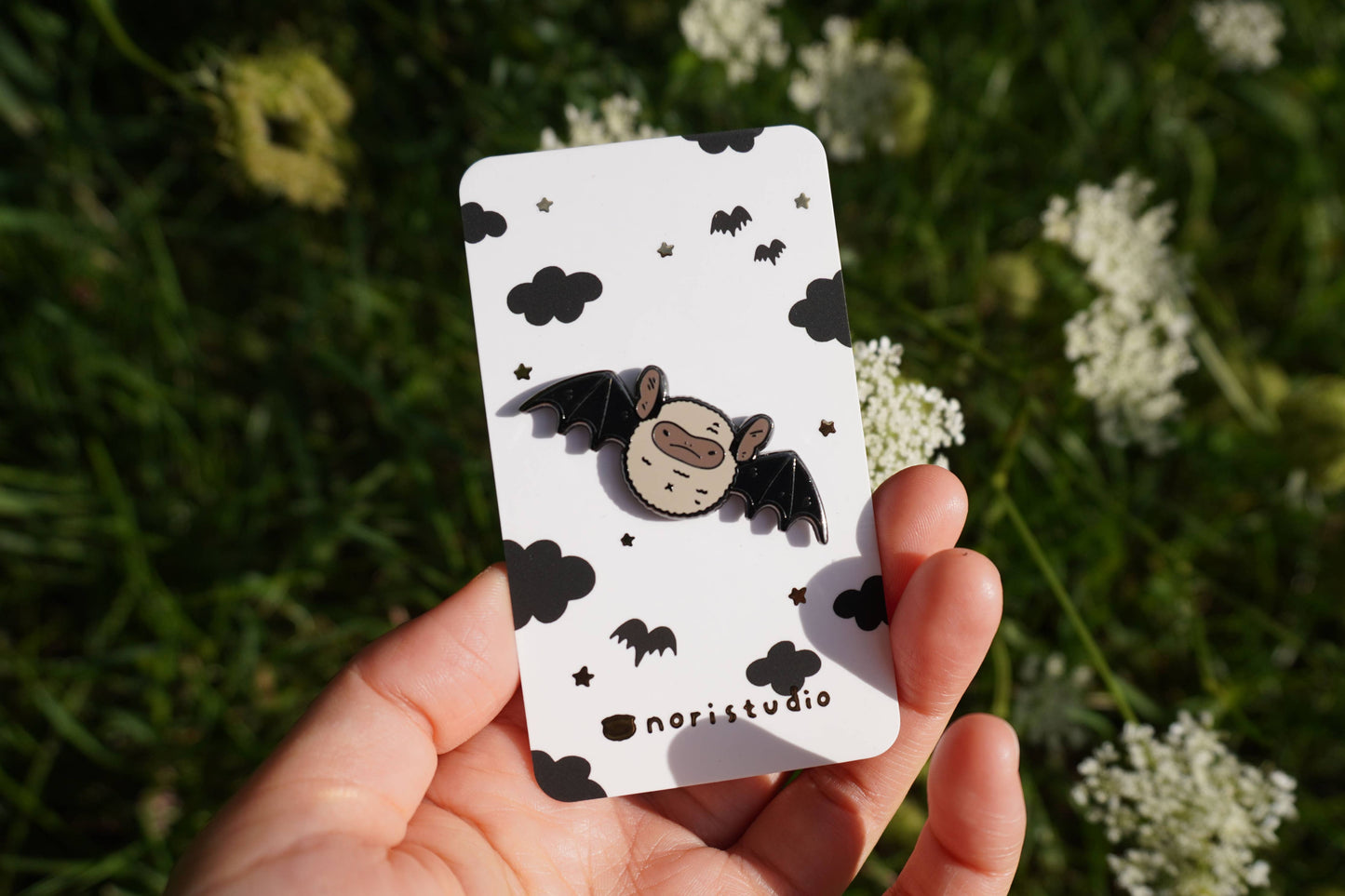 Little Brown Bat Enamel Pin