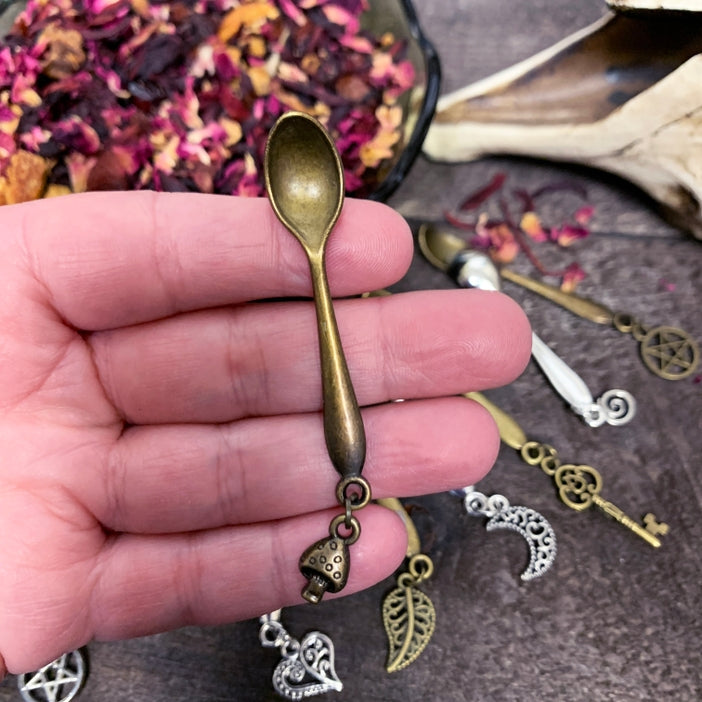 Little Witchy Charm Spoons • Tiny Apothecary Spoons