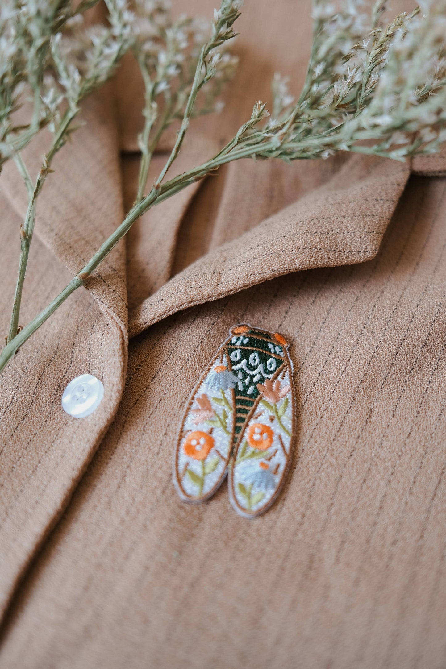 Cicada Small Iron-On Patch