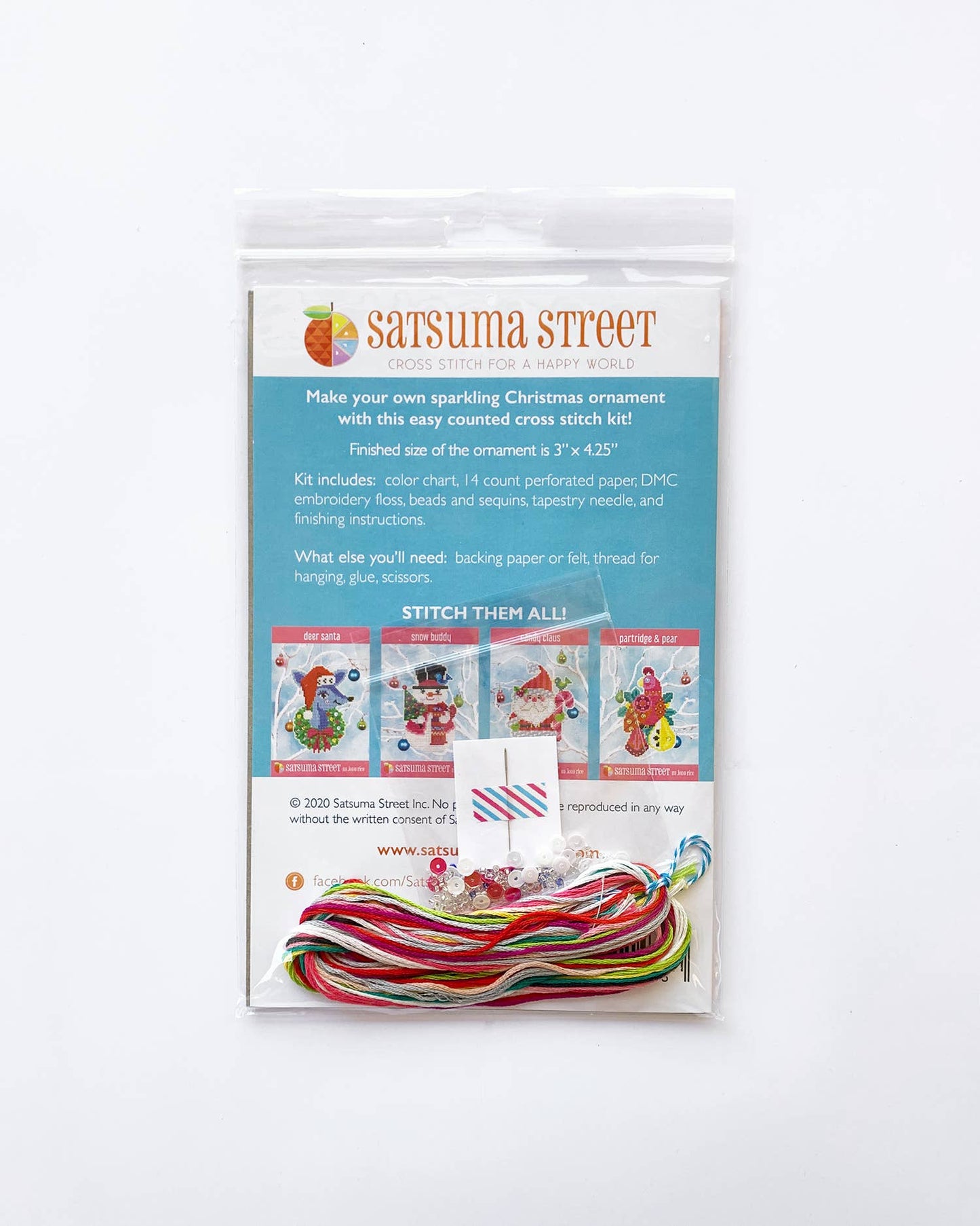 Snow Buddy - Cross Stitch Ornament Kit