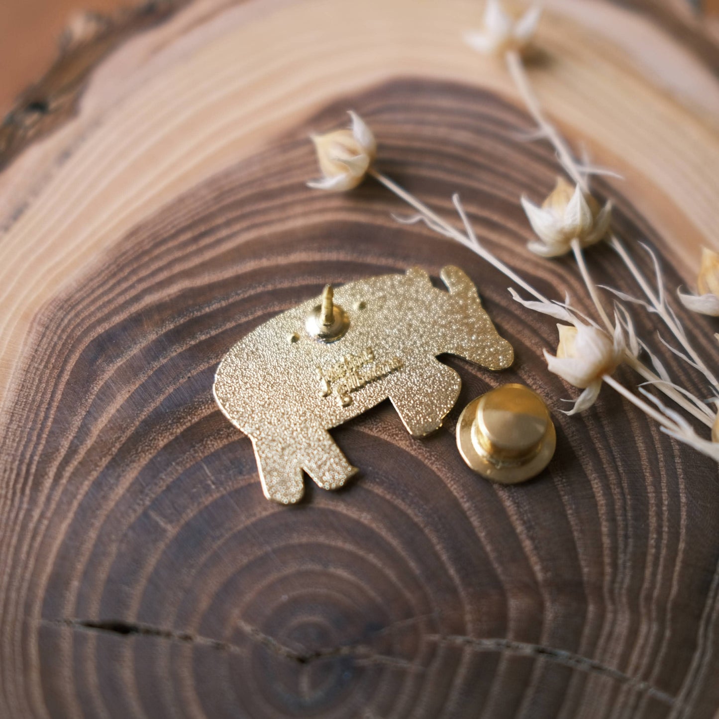 Blue Water Buffalo (w/ Sampaguita Jasmine Flower) Enamel Pin
