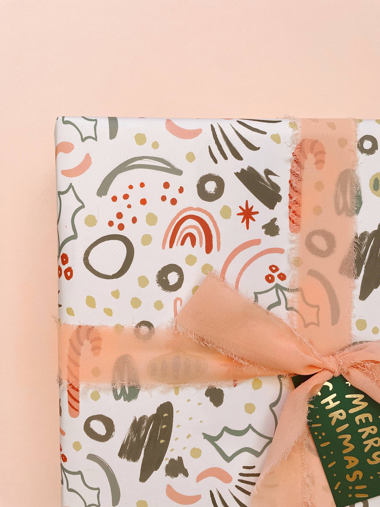 Abstract Winter Solstice / Christmas Wrapping Paper - 3 Sheet Roll