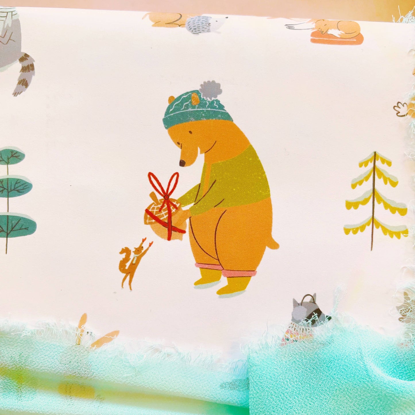 Woodland Animal Christmas Wrapping Paper- 3 sheet roll