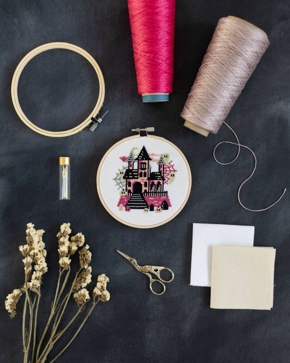 'The Haunted House' Cross Stitch Kit