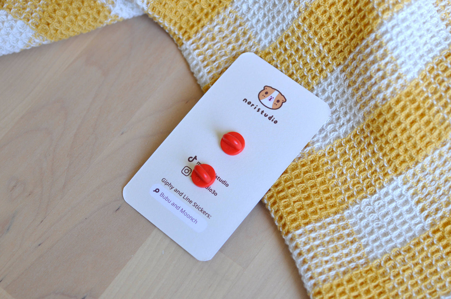 Knitting Moonch Enamel pin, Fall Theme, Limited Edition