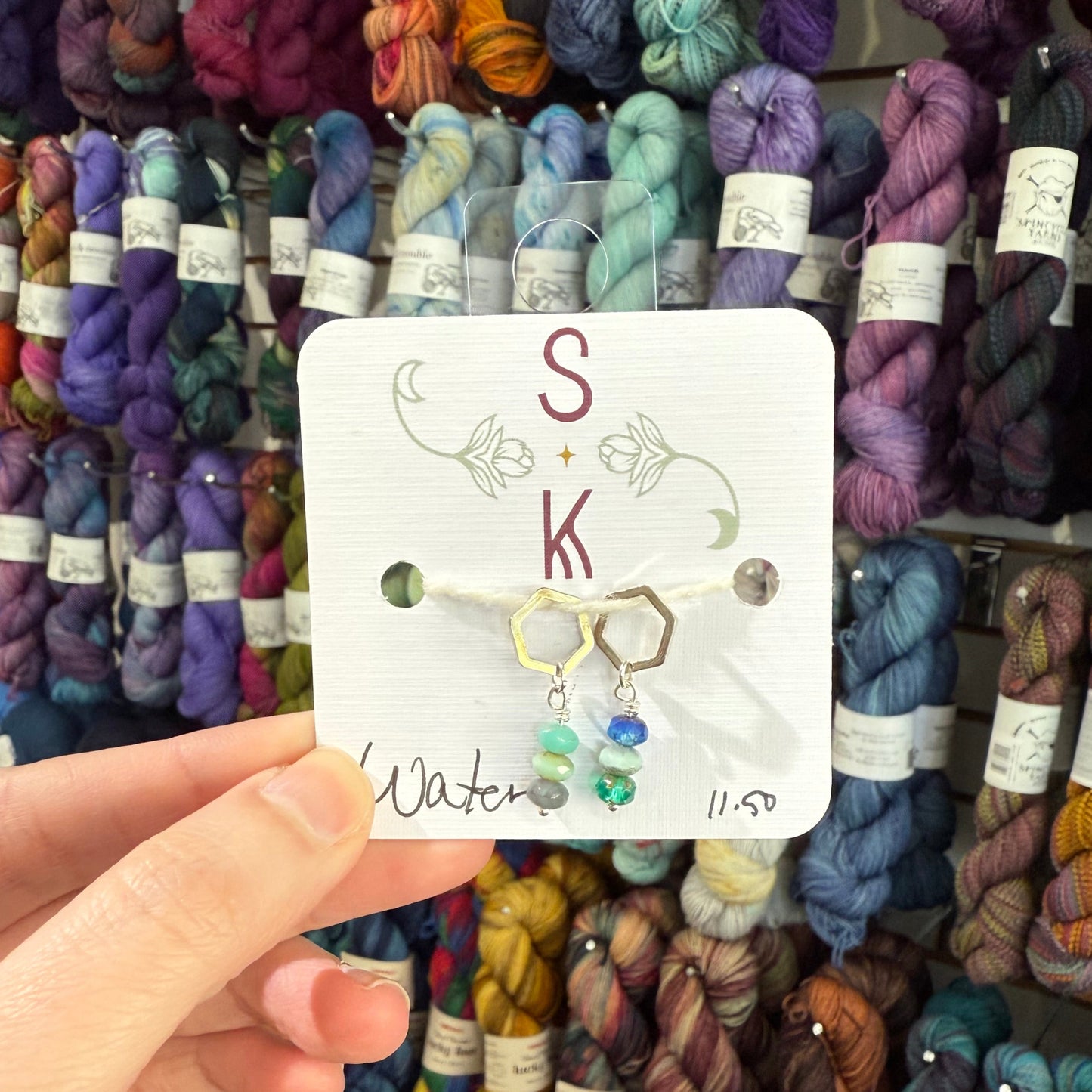 Water and Fire Stitch Markers by Sassafras Knits