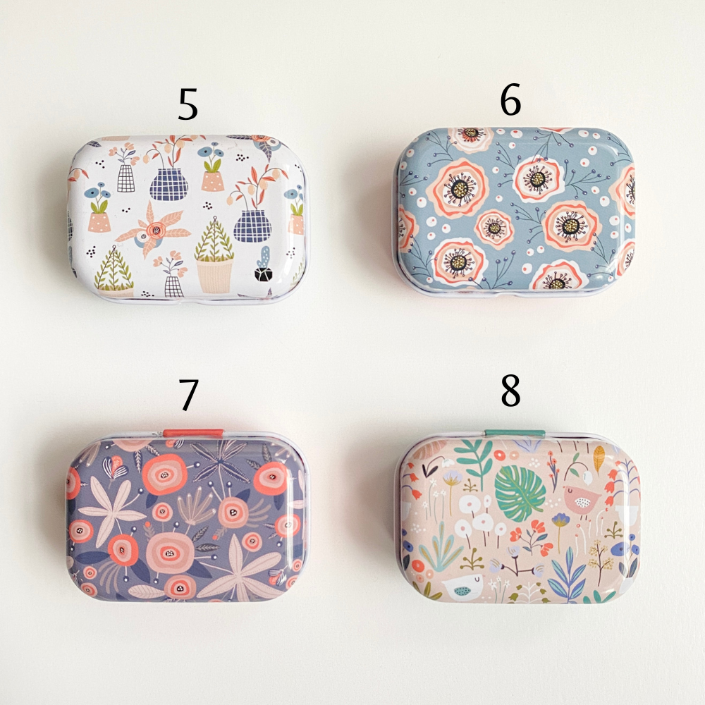 Modern Floral Magnetic Needle Case - #12