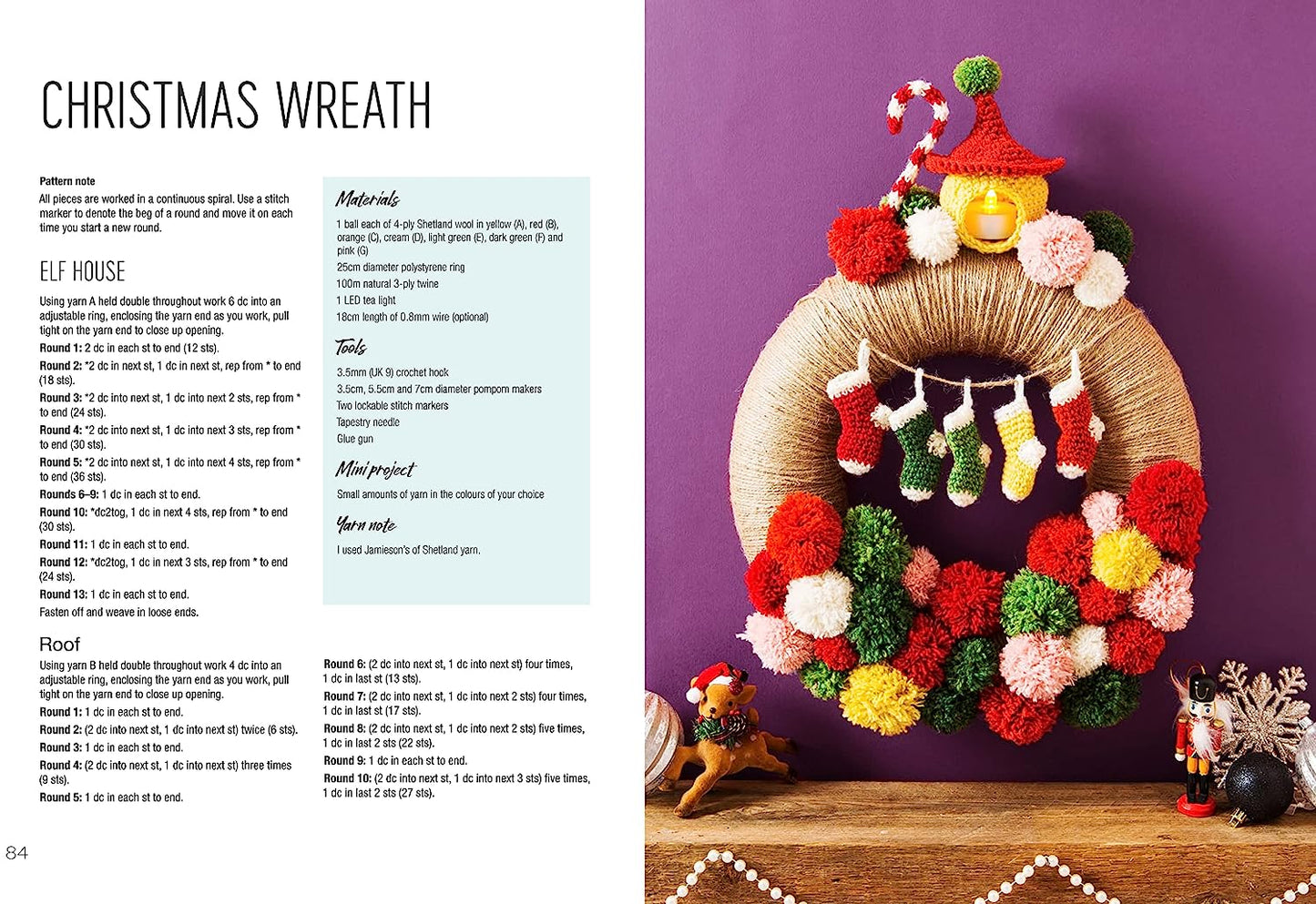 Crocheted Wreaths for the Home by Anna Nikipirowicz