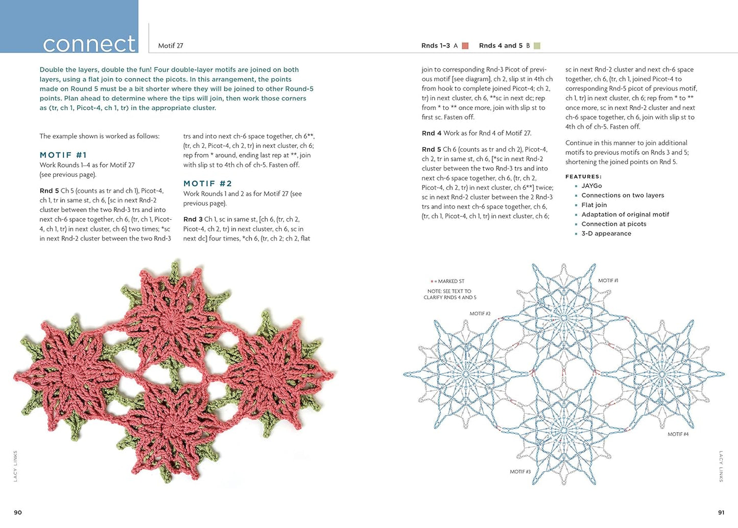 Connect the Shapes Crochet Motifs By Edie Eckman