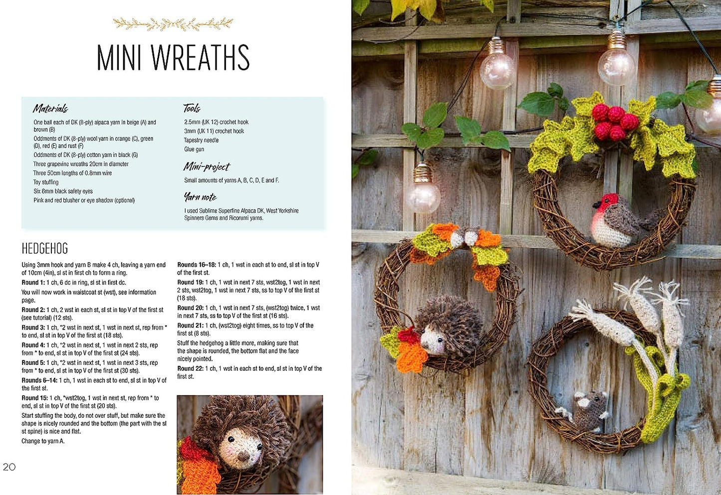 Crocheted Wreaths for the Home by Anna Nikipirowicz