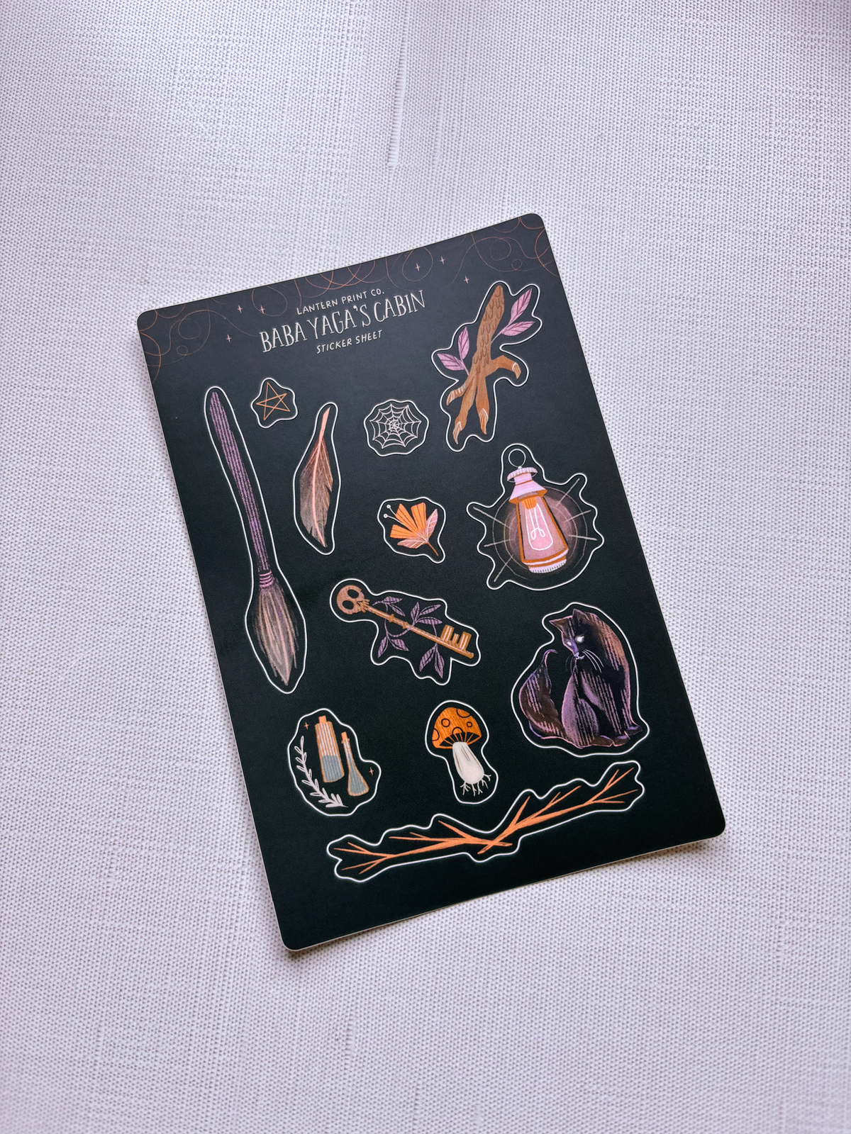 Baba Yaga's Cabin Vinyl Sticker Sheet - 4x6 matte finish