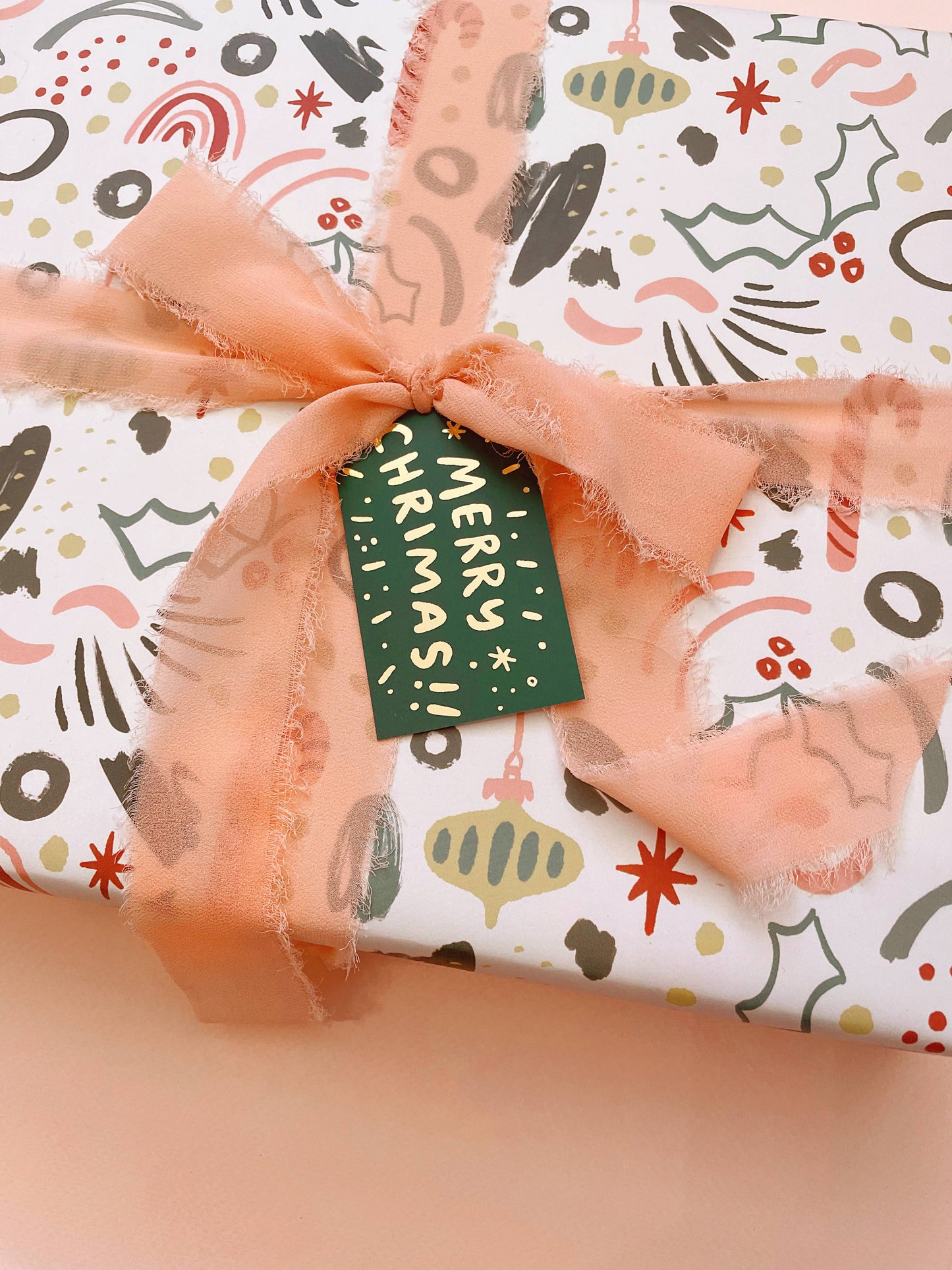 Abstract Winter Solstice / Christmas Wrapping Paper - 3 Sheet Roll
