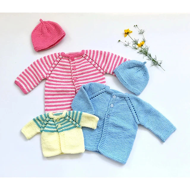 #31 Baby Sweaters, Hat & Baby Blankets Knitting Pattern - Yankee Knitter Designs