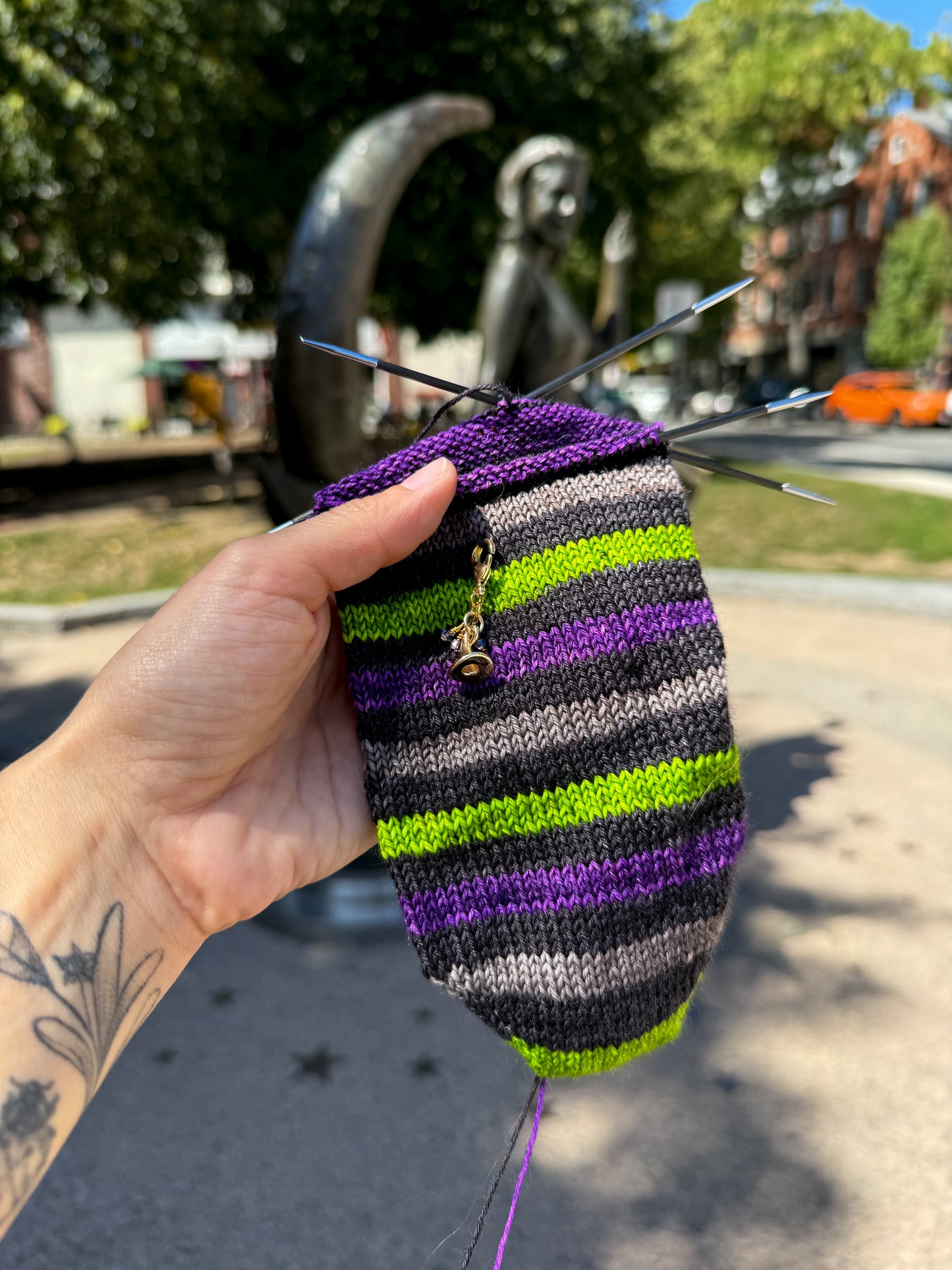 Witch, Please - Exclusive Self Striping Yarn by Valkyrie Fibers