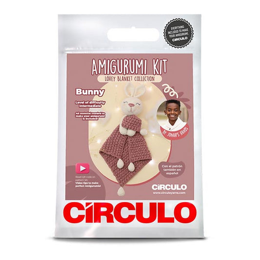 Bunny Lovey Blanket Crochet Amigurumi Kit