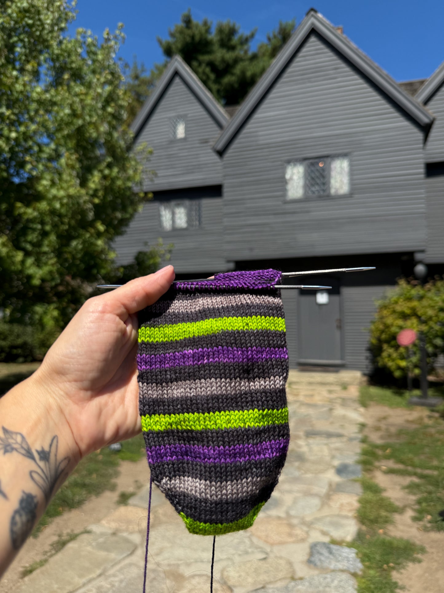 Witch, Please - Exclusive Self Striping Yarn by Valkyrie Fibers