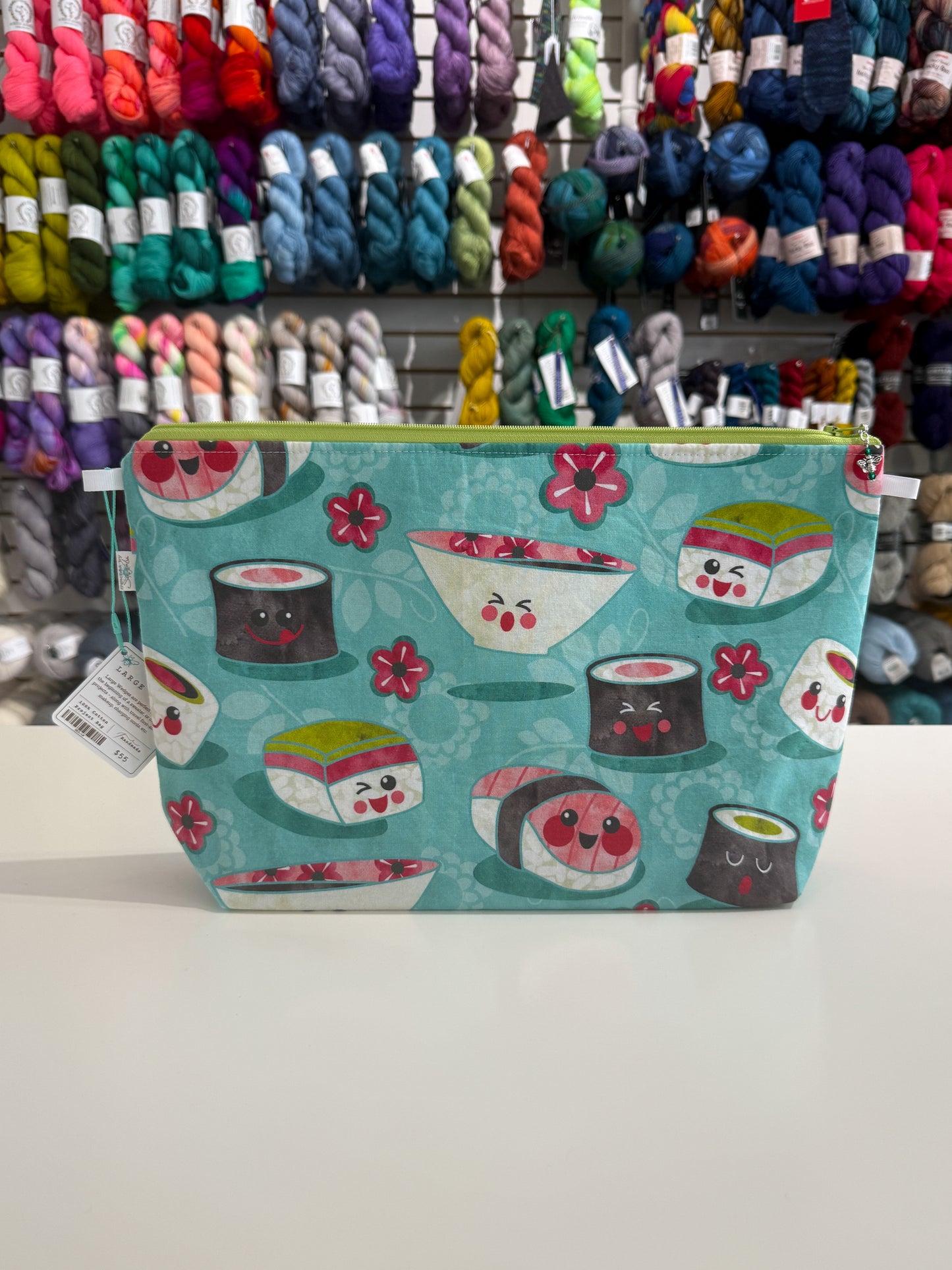 Happy Sushi Project Bag by JessaLu