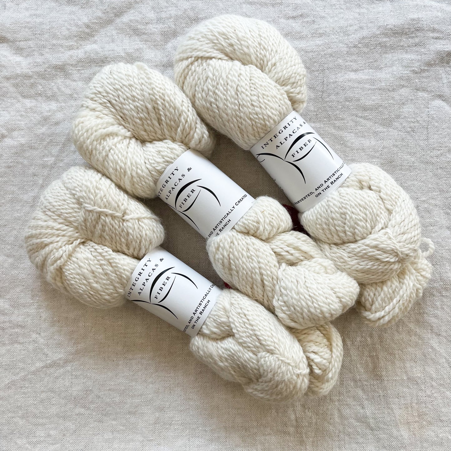 Integrity Alpacas Worsted Weight Alpaca - Ecru