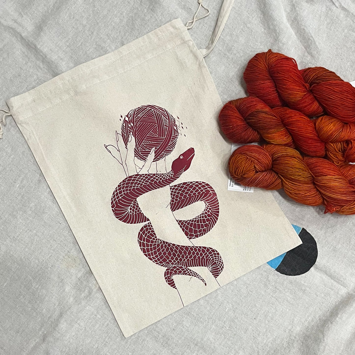 Yarn Serpent Project Bag