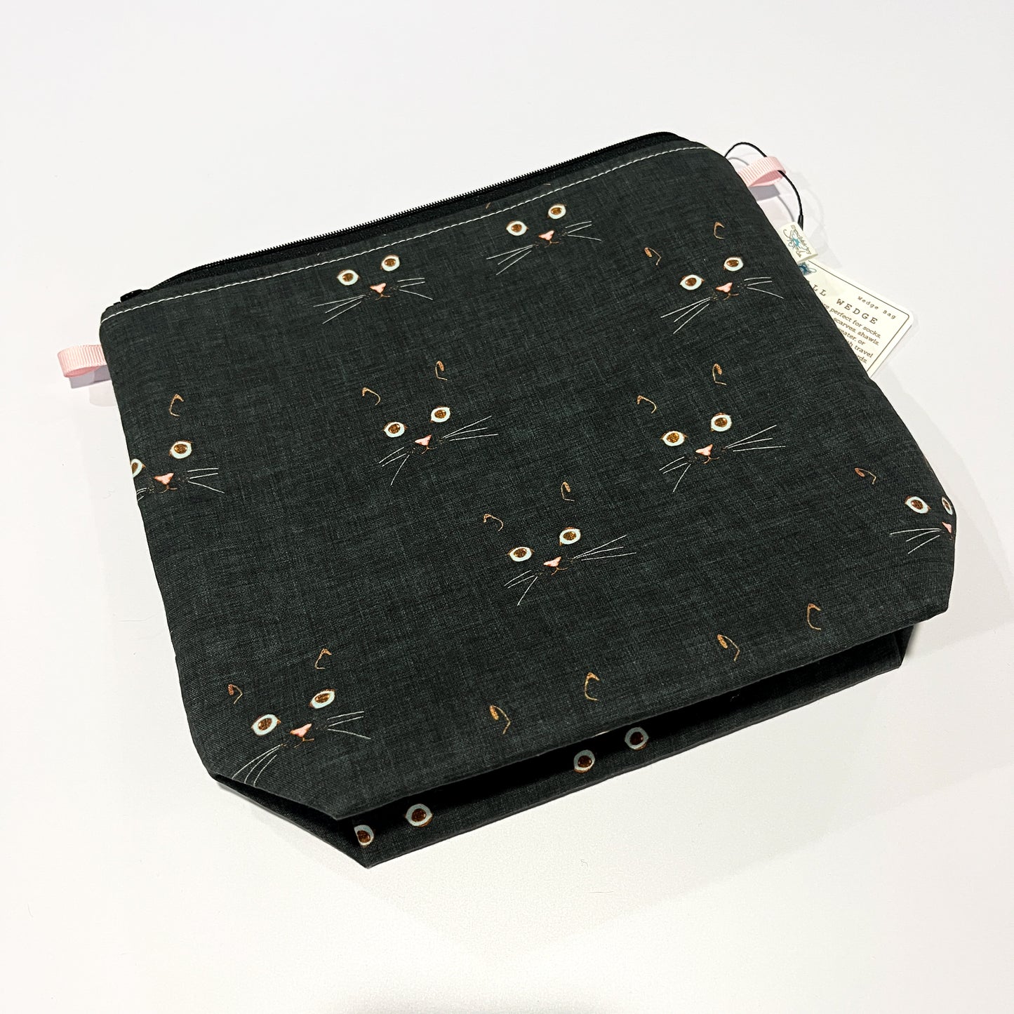 Exclusive Noir Cat Face Project Bags by Stitched by JessaLu