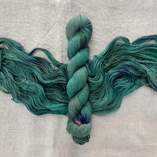 Toil & Trouble Yak Skellington - Merino Yak Sock