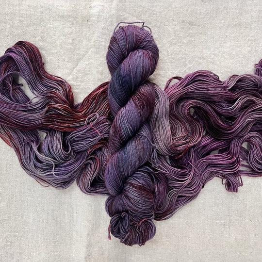 Toil & Trouble Yak Skellington - Merino Yak Sock