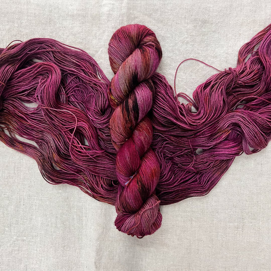 Toil & Trouble Yak Skellington - Merino Yak Sock