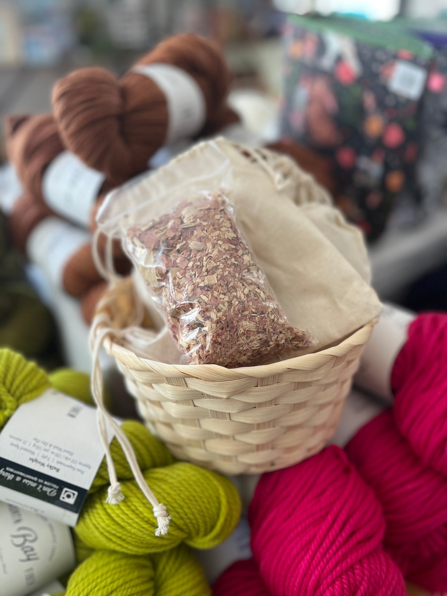 Cedar Bundles in Muslin Pouches