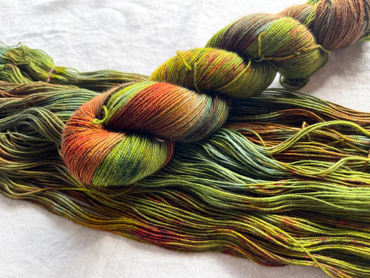 Toil & Trouble Yak Skellington - Merino Yak Sock