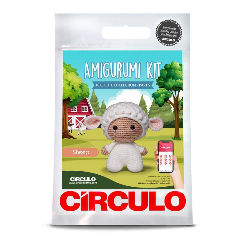 Sheep Munchkin Crochet Amigurumi Kit