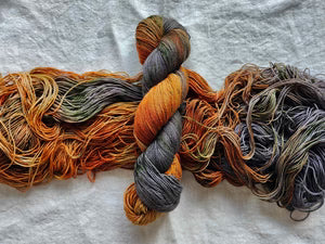 Toil & Trouble Yak Skellington - Merino Yak Sock